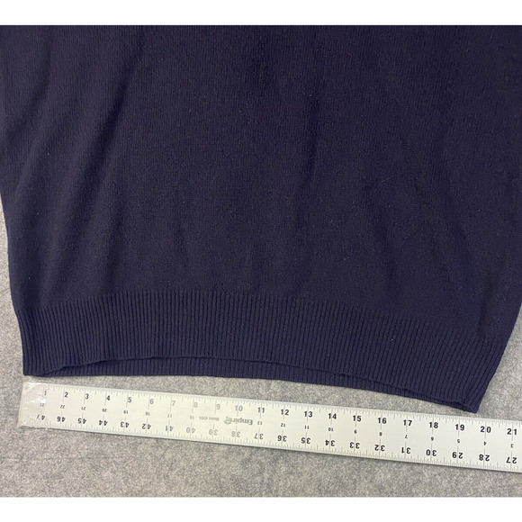 Polo Ralph Lauren Sweater Mens Extra Large Navy 100% Lambs Wool Exclusive - Picture 5 of 8